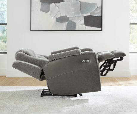Mixed Motion Shadow Power Recliner from Ashley Furniture - Luna Furniture