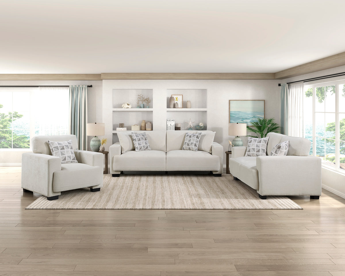 Cove Beige 2-Piece Living Room Set