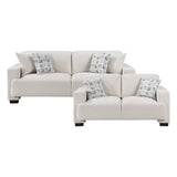Cove Beige 2-Piece Living Room Set from Homelegance - Luna Furniture