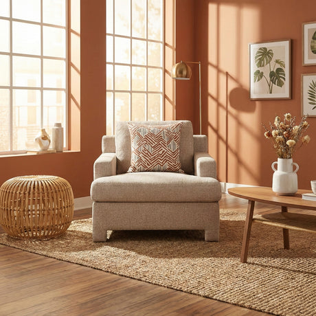 Everly Taupe Chair from Homelegance - Luna Furniture