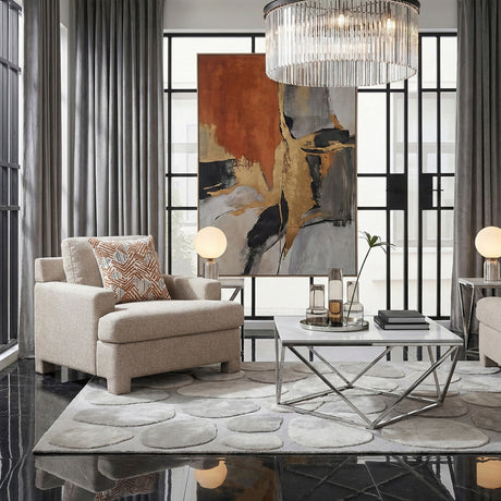 Everly Taupe Chair from Homelegance - Luna Furniture