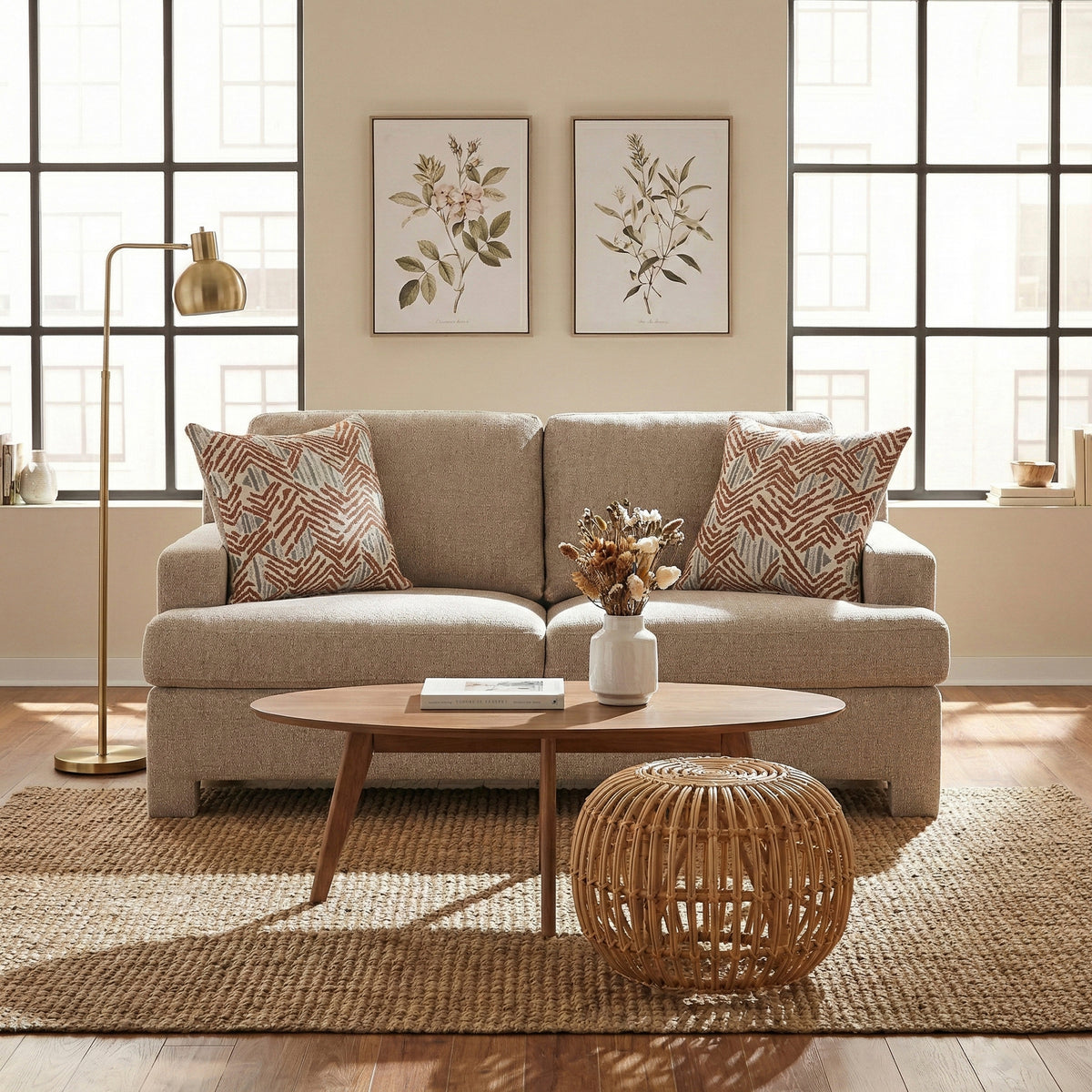 Everly Taupe Chair from Homelegance - Luna Furniture