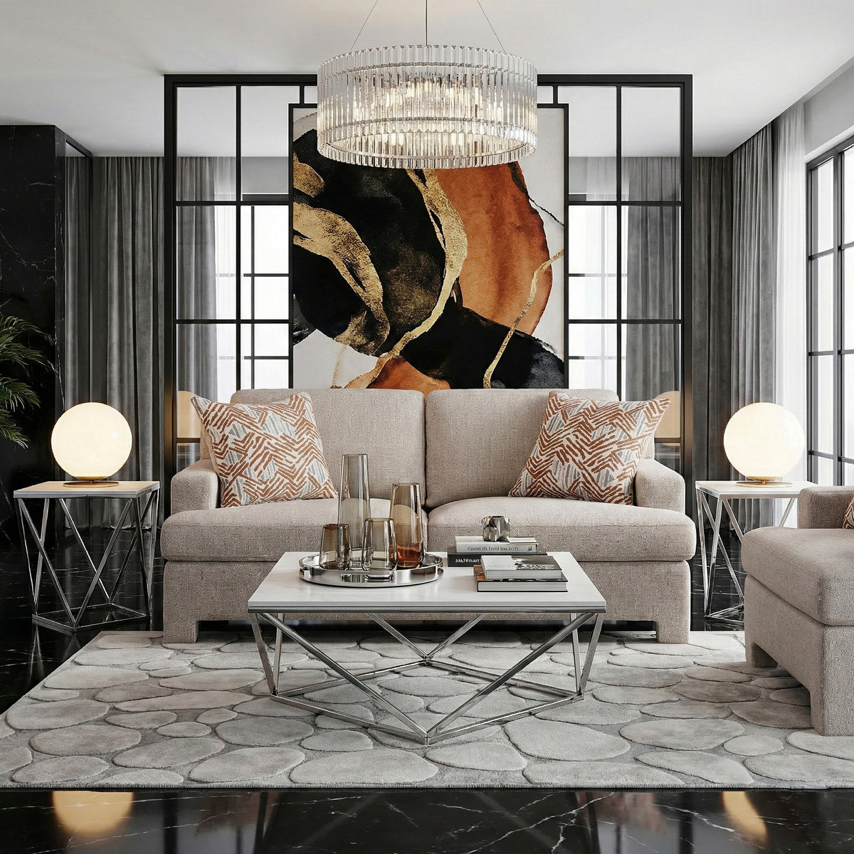 Everly Taupe Chair from Homelegance - Luna Furniture