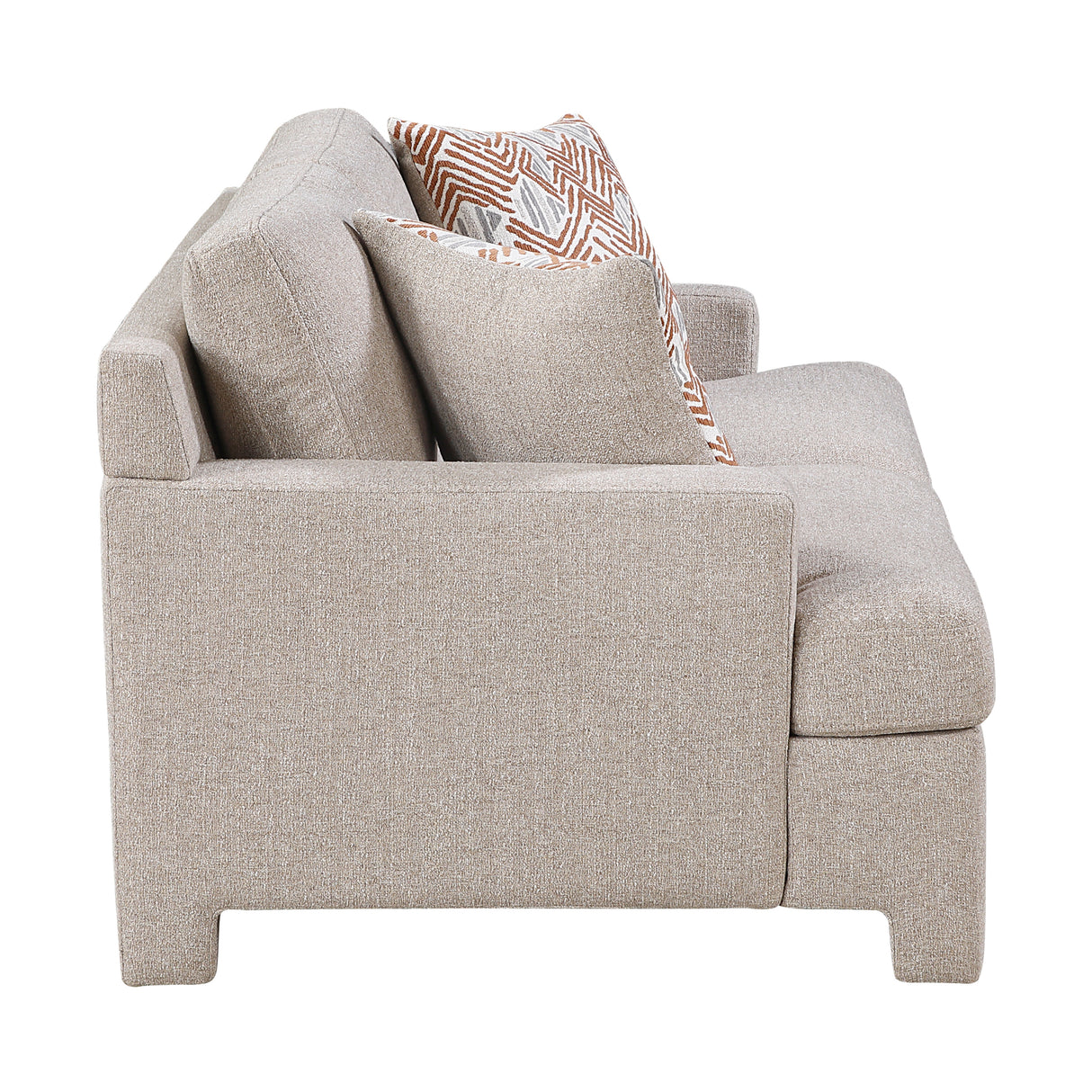 Everly Taupe Loveseat from Homelegance - Luna Furniture