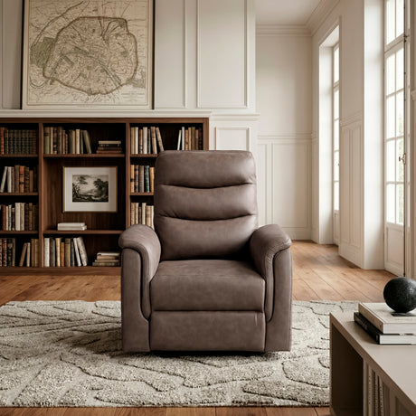 Metric Brown Reclining Chair from Homelegance - Luna Furniture
