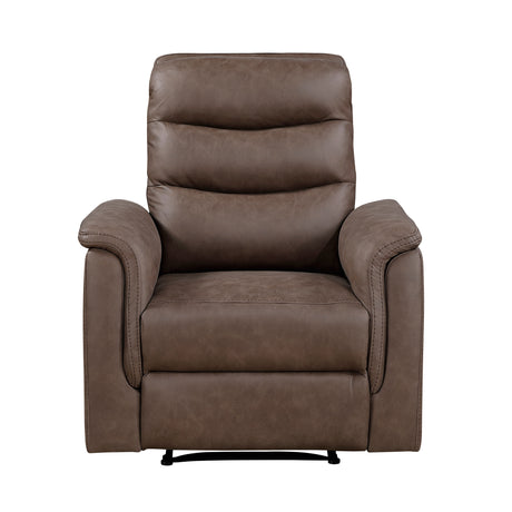 Metric Brown Reclining Chair from Homelegance - Luna Furniture