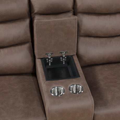 Metric Brown Reclining Living Room Set from Homelegance - Luna Furniture