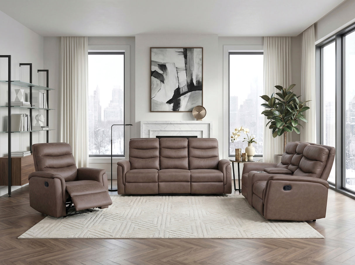 Metric Brown 2-Piece Reclining Living Room Set from Homelegance - Luna Furniture