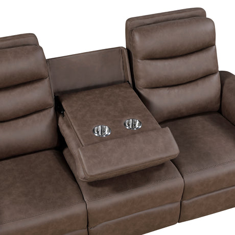 Metric Brown Reclining Living Room Set from Homelegance - Luna Furniture