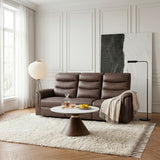 Metric Brown Double Reclining Sofa with Drop-down Cup Holders from Homelegance - Luna Furniture