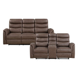 Metric Brown 2-Piece Reclining Living Room Set from Homelegance - Luna Furniture