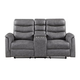 Metric Gray 2-Piece Reclining Living Room Set from Homelegance - Luna Furniture