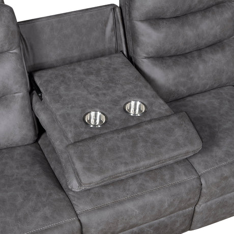 Metric Gray Reclining Living Room Set from Homelegance - Luna Furniture
