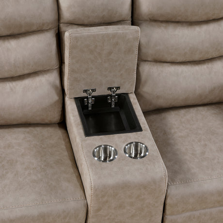 Metric Taupe Reclining Living Room Set from Homelegance - Luna Furniture