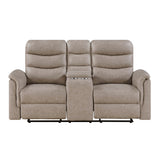 Metric Taupe Reclining Living Room Set from Homelegance - Luna Furniture