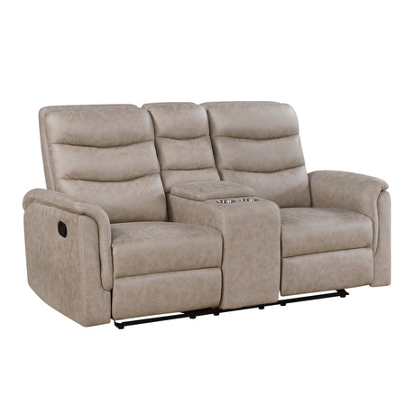Metric Taupe Reclining Living Room Set from Homelegance - Luna Furniture