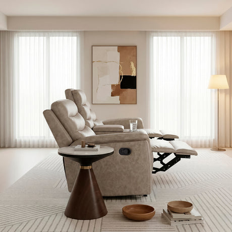 Metric Taupe Reclining Living Room Set from Homelegance - Luna Furniture