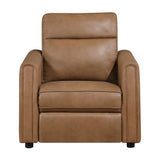 Equinox Brown Rounded Track Arms Power Reclining Living Room Set from Homelegance - Luna Furniture