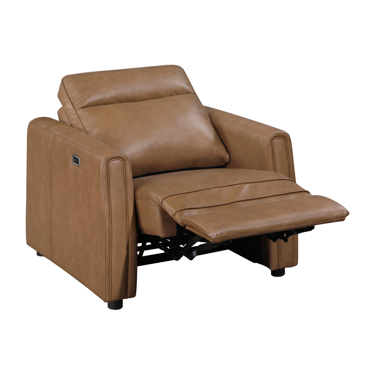 Equinox Brown Rounded Track Arms Power Reclining Living Room Set from Homelegance - Luna Furniture