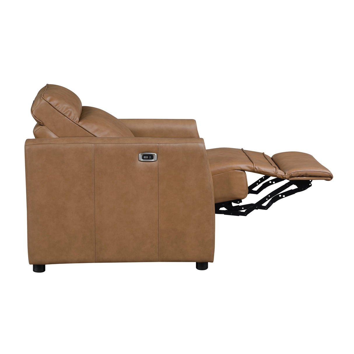Equinox Brown Rounded Track Arms Power Reclining Living Room Set from Homelegance - Luna Furniture