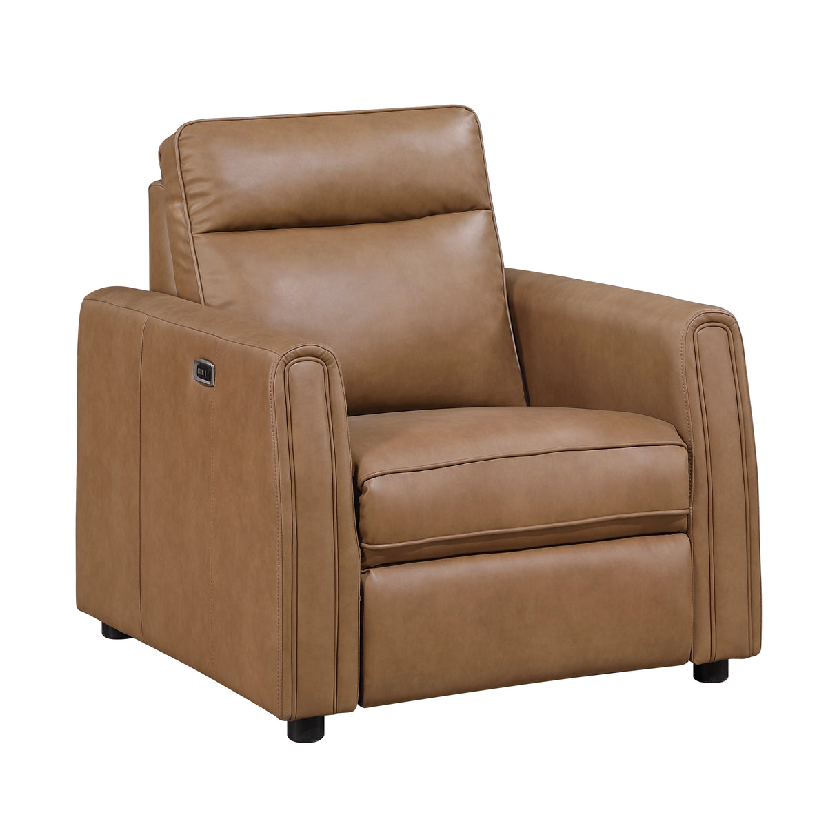 Equinox Brown Rounded Track Arms Power Reclining Living Room Set from Homelegance - Luna Furniture