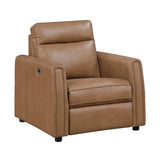 Equinox Brown Rounded Track Arms Power Reclining Living Room Set from Homelegance - Luna Furniture