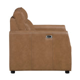 Equinox Brown Power Reclining Chair with Rounded Track Arms from Homelegance - Luna Furniture