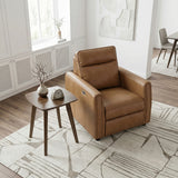 Equinox Brown Power Reclining Chair with Rounded Track Arms from Homelegance - Luna Furniture