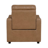 Equinox Brown Power Reclining Chair with Curved Track Arms