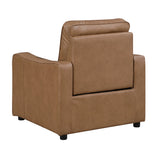 Equinox Brown Power Reclining Chair with Curved Track Arms