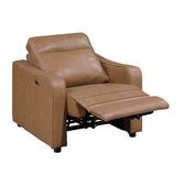 8368BRW-A2PW Power Reclining Chair with Curved Track Arms from Homelegance - Luna Furniture