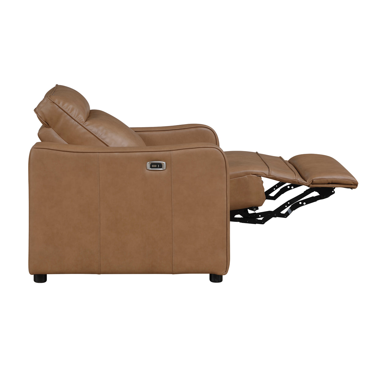 8368BRW-A2PW Power Reclining Chair with Curved Track Arms from Homelegance - Luna Furniture