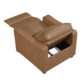 8368BRW-A2PW Power Reclining Chair with Curved Track Arms from Homelegance - Luna Furniture