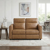 Equinox Brown Rounded Track Arms Power Reclining Living Room Set from Homelegance - Luna Furniture