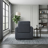 8368NVY-A1PW Power Reclining Chair with Rounded Track Arms from Homelegance - Luna Furniture
