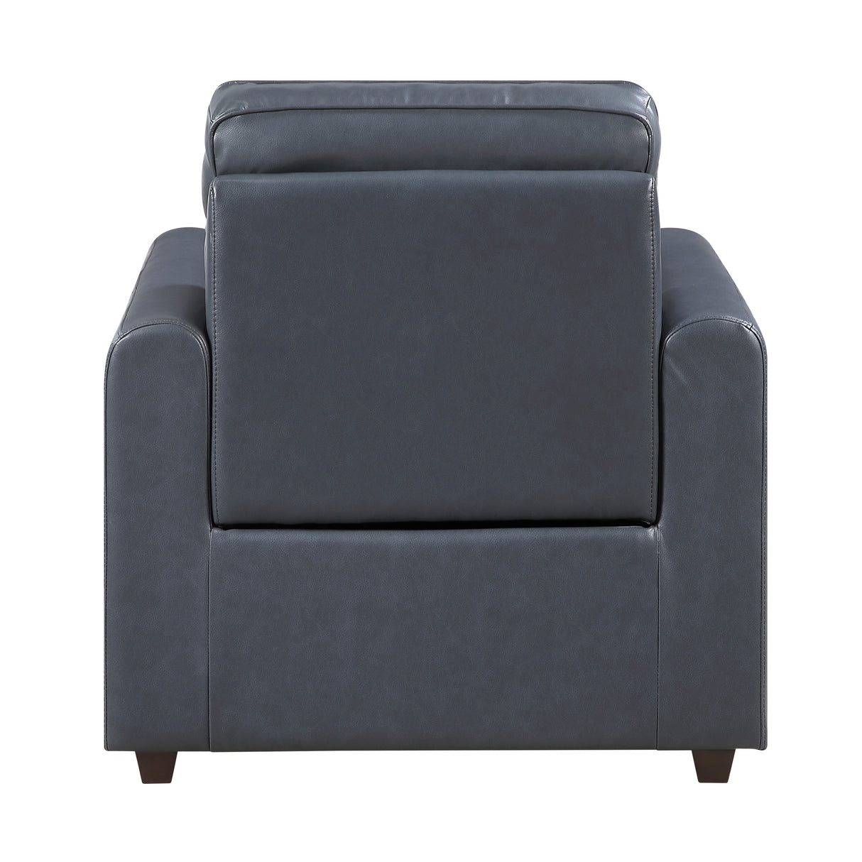 Equinox Navy Power Reclining Chair with Rounded Track Arms