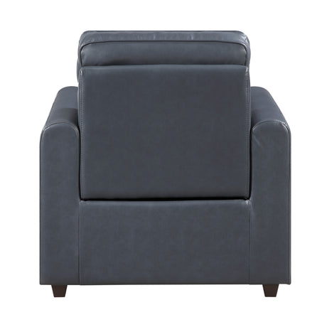Equinox Navy Rounded Track Arms Power Reclining Living Room Set from Homelegance - Luna Furniture