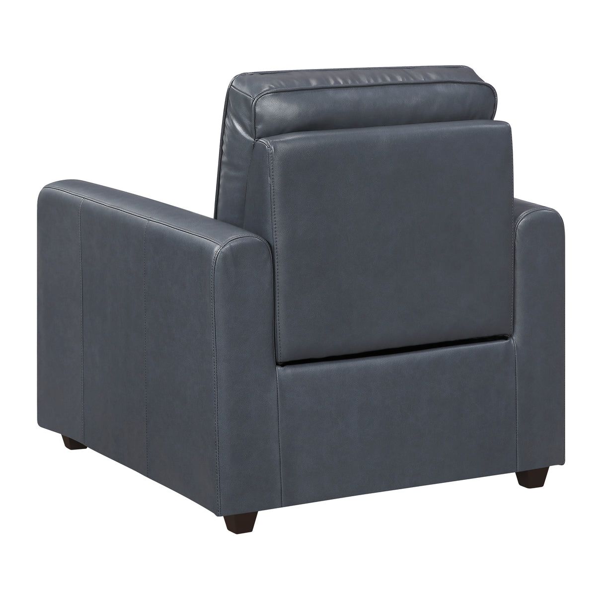 Equinox Navy Power Reclining Chair with Rounded Track Arms