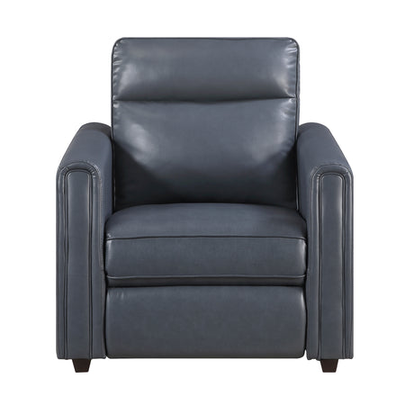 Equinox Navy Rounded Track Arms Power Reclining Living Room Set from Homelegance - Luna Furniture