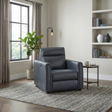 8368NVY-A1PW Power Reclining Chair with Rounded Track Arms from Homelegance - Luna Furniture