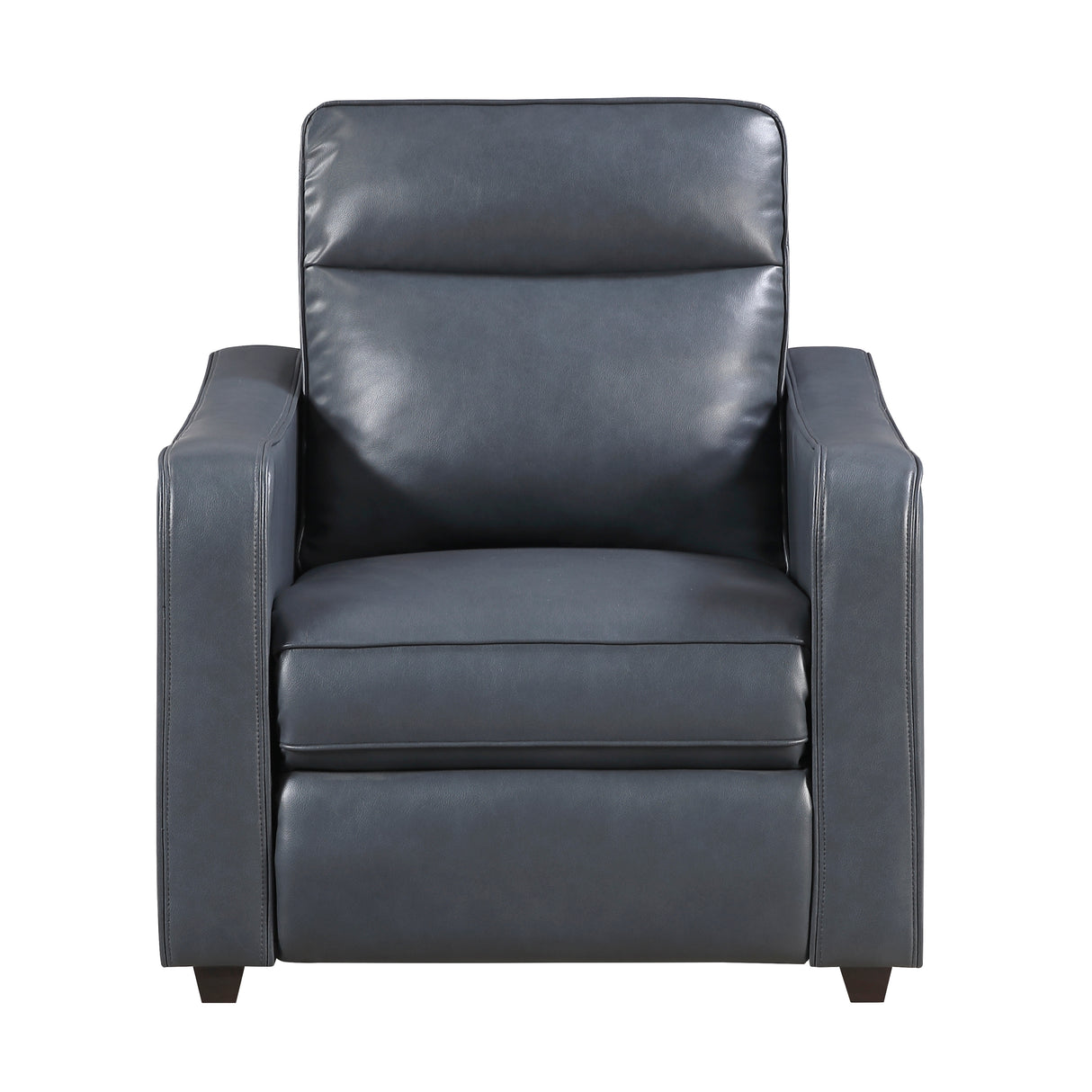 Equinox Navy Power Reclining Chair with Curved Track Arms