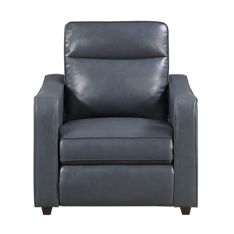 Equinox Navy Curved Track Arms Power Reclining Living Room Set from Homelegance - Luna Furniture