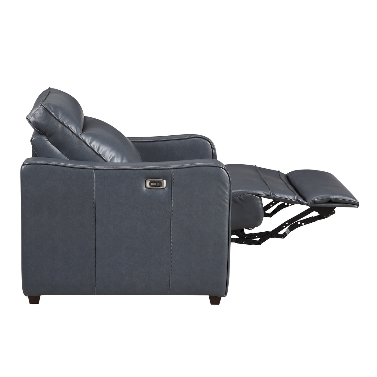 Equinox Navy Power Reclining Chair with Curved Track Arms