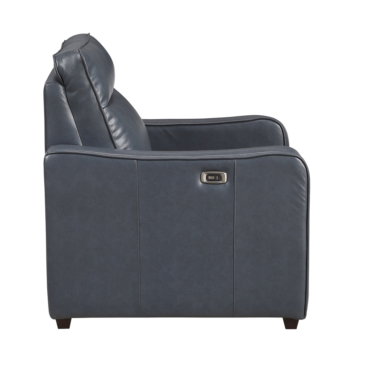 Equinox Navy Power Reclining Chair with Curved Track Arms