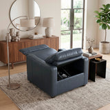 8368NVY-A2PW Power Reclining Chair with Curved Track Arms from Homelegance - Luna Furniture