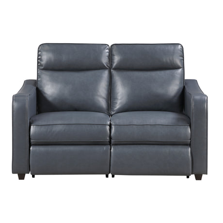 Equinox Navy Curved Track Arms Power Reclining Living Room Set from Homelegance - Luna Furniture