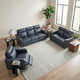8368NVY-A2PW Power Reclining Chair with Curved Track Arms from Homelegance - Luna Furniture