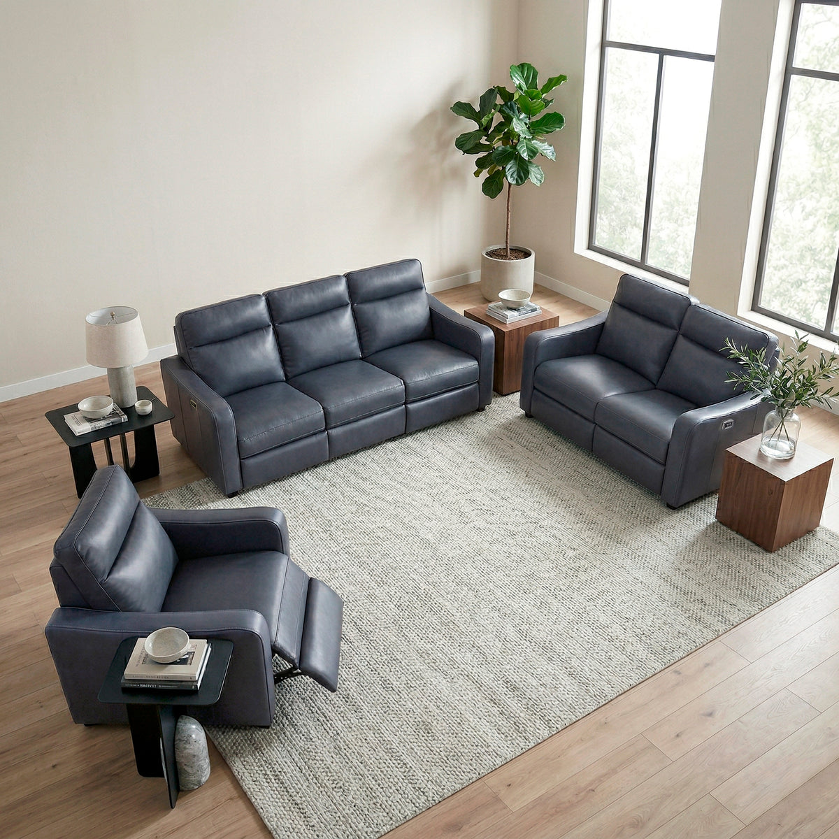 Nest Beige Reclining Chair from Homelegance - Luna Furniture