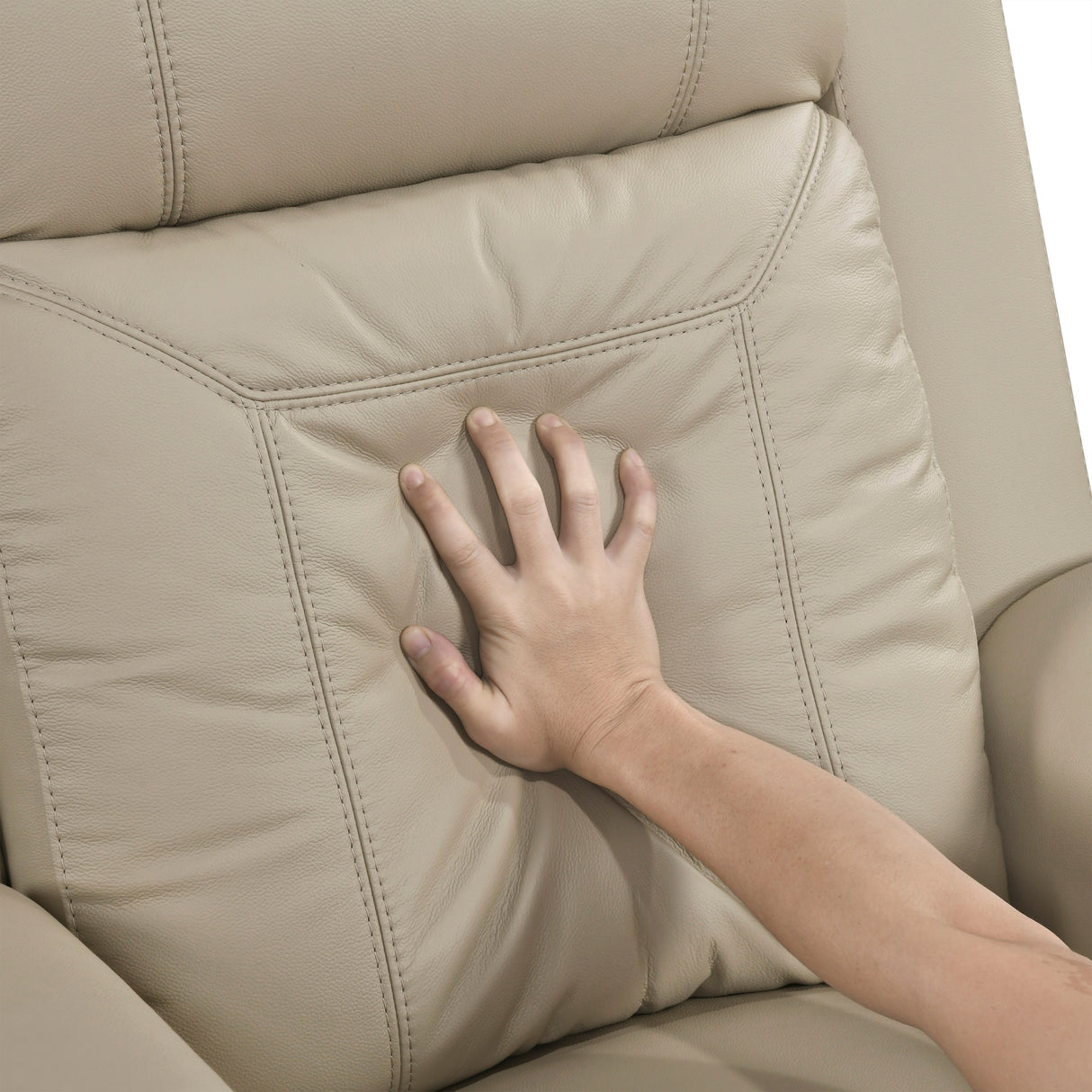 Nest Beige Double Reclining Sofa from Homelegance - Luna Furniture