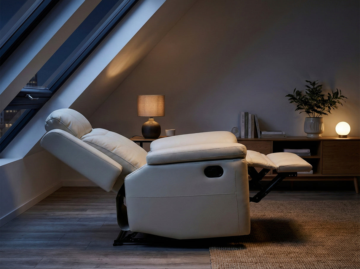 Nest Beige Reclining Chair from Homelegance - Luna Furniture